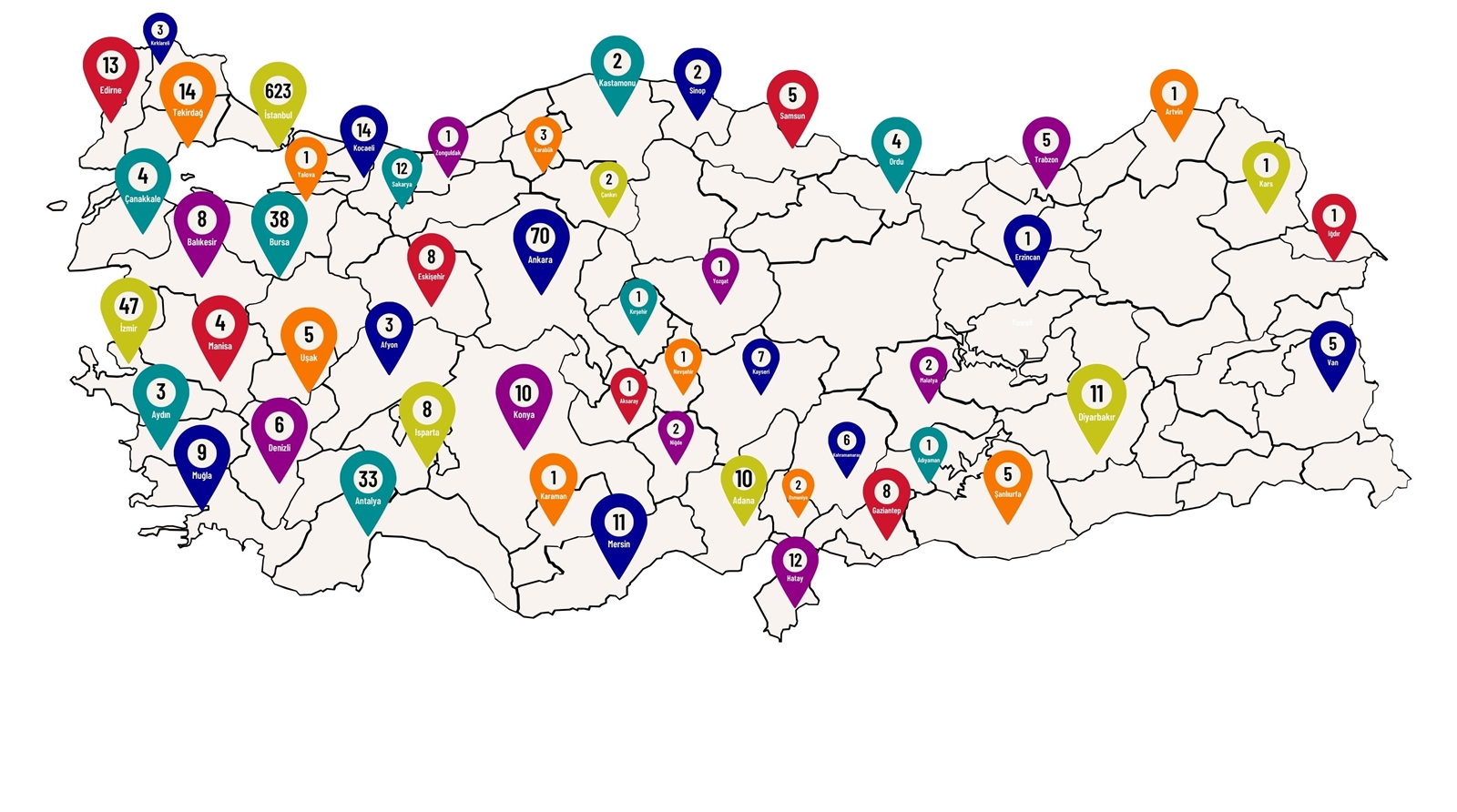 Hometowns of RC Students 2026-2027